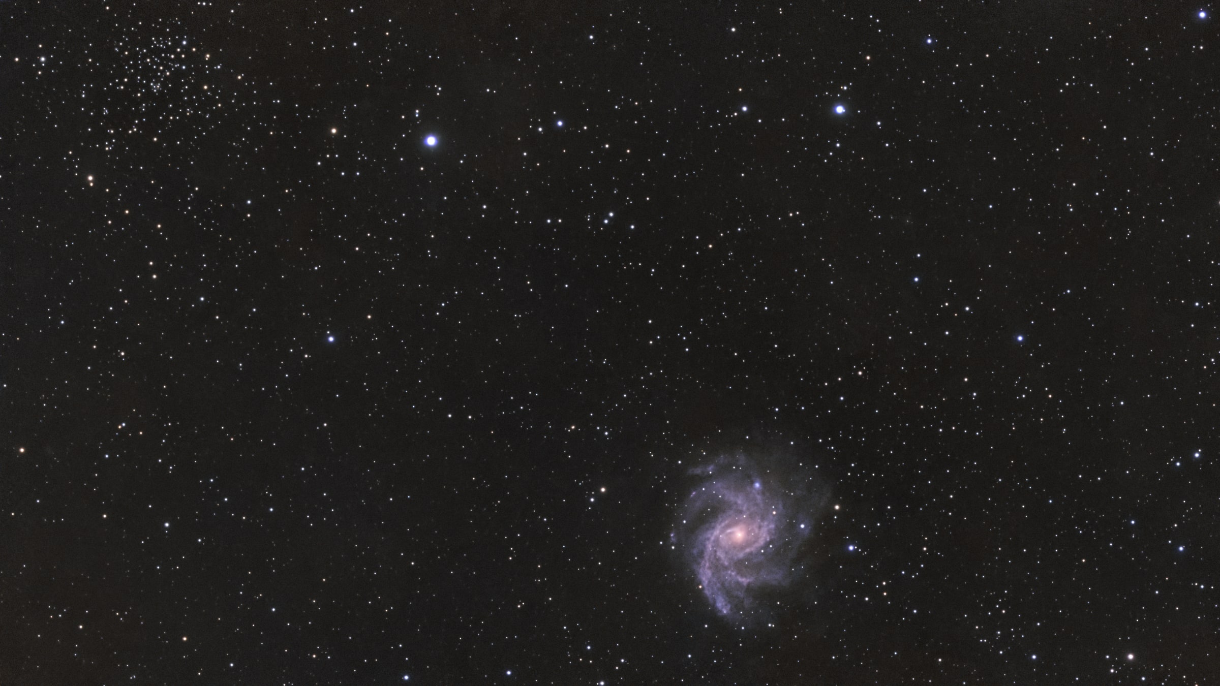 Fireworks Galaxy + NGC 6939