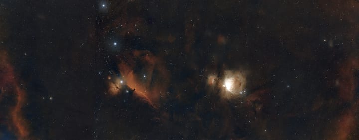 Orion Nebula Horsehead Nebula progression preview