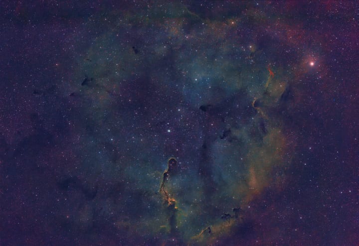 Elephant Trunk Nebula 4h HA 5h SII preview