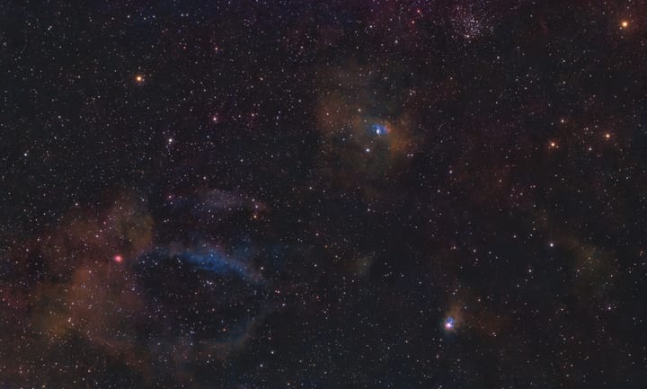 M52 Bubble Nebula Lobster Claw 4HA 2SII preview