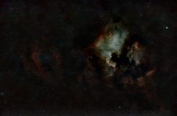 North America Nebula, Clamshell Nebula, Pelican Nebula preview