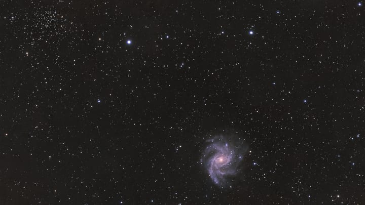 Fireworks Galaxy + NGC 6939
